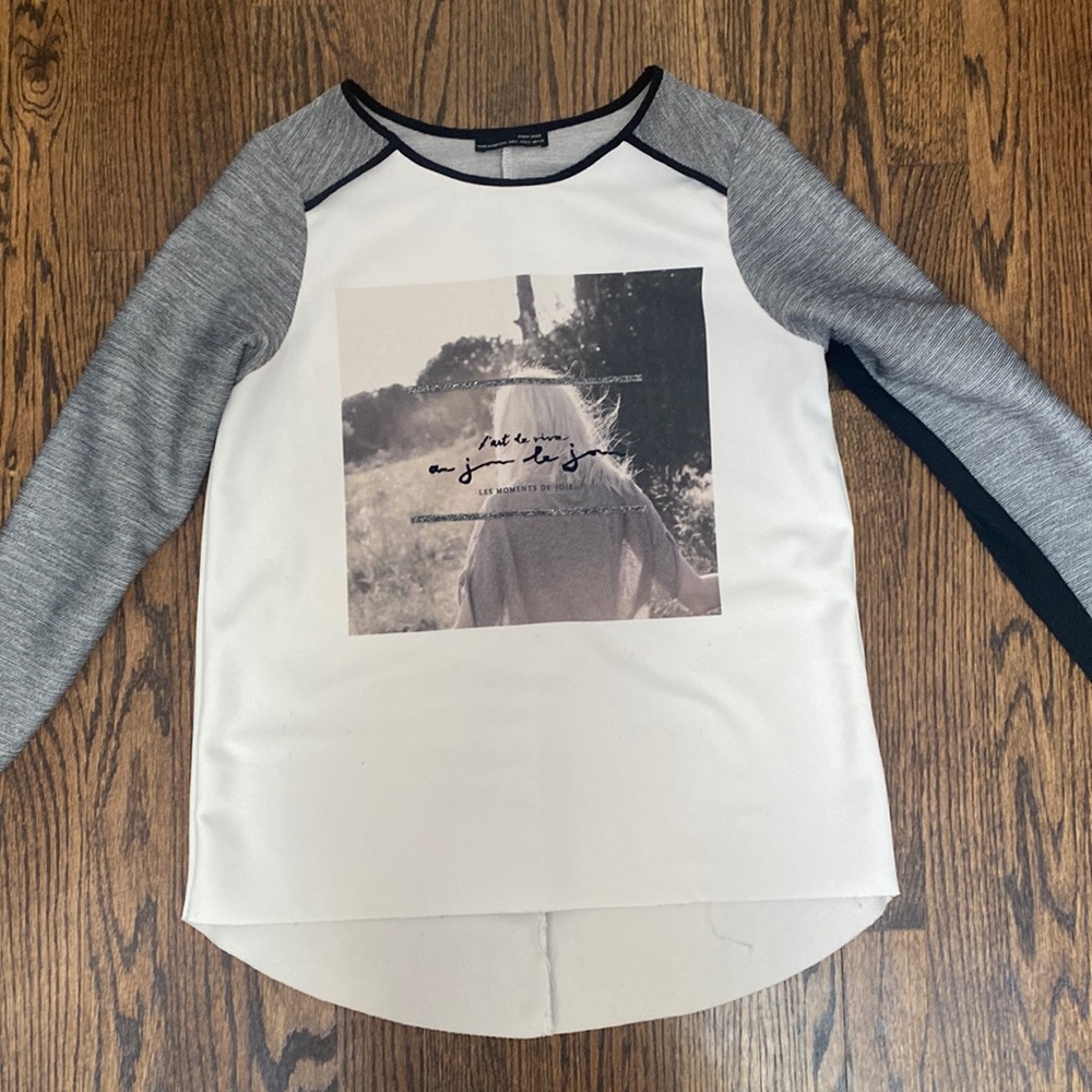 Zara graphic tee size S